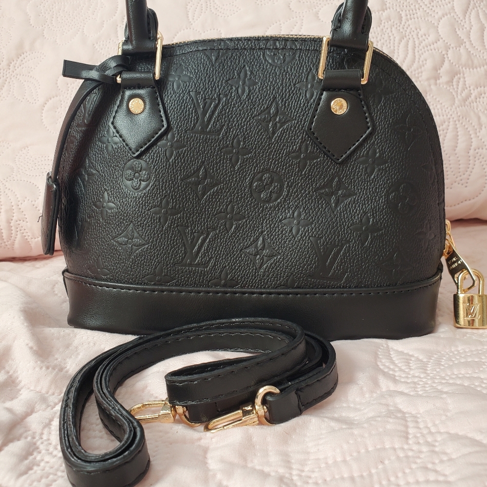 Dome Black Cossbody Bag